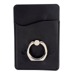 Leeman Tuscany™ Card Holder With Metal Ring Phone Stand