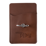 Leeman Tuscany™ Card Holder With Metal Ring Phone Stand