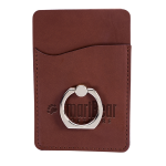 Leeman Tuscany™ Card Holder With Metal Ring Phone Stand