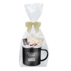 16 oz. Speckled Camping Mug Deluxe Cocoa & S'mores Gift Set