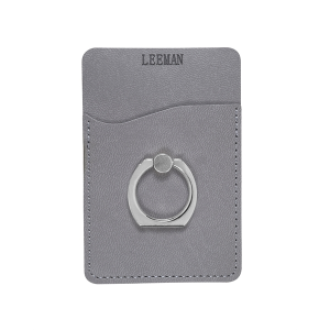 Leeman Tuscany™ Card Holder With Metal Ring Phone Stand