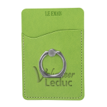 Leeman Tuscany™ Card Holder With Metal Ring Phone Stand