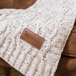 Vanilla Cookie Knit Chenille Blanket