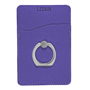 Leeman Tuscany™ Card Holder With Metal Ring Phone Stand